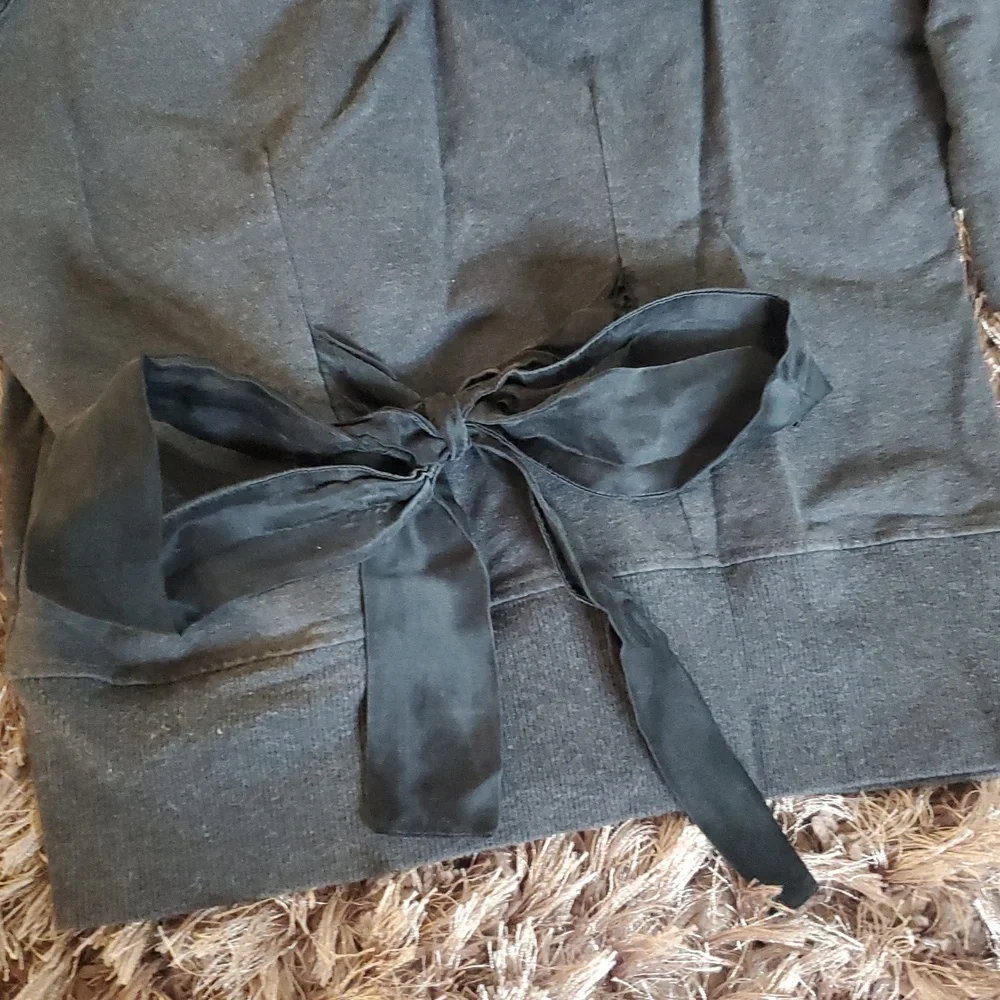 Bebe Embellished Hoodie Black And Gray Long Sleeves - Picture 7 of 9